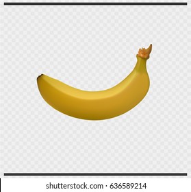 Banana Icon Color On A Transparent Background