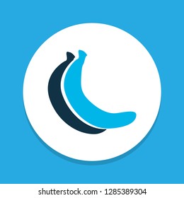 Banana icon colored symbol. Premium quality isolated tropical fruit element in trendy style.
