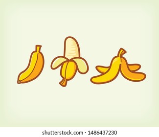 banana icon cute vector design, cute icon