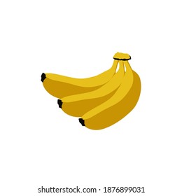 Plantilla de diseño de iconos de banana vector ilustración aislada