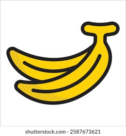 Banana Icon Element For Design
