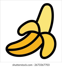Elemento de ícone de banana para design