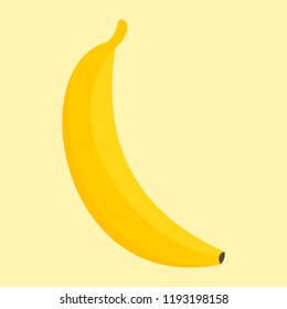 Banana icon. Flat illustration of banana vector icon for web design