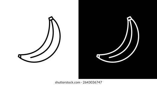 Banana icon Flat style logo vector. perfect for UI designs
