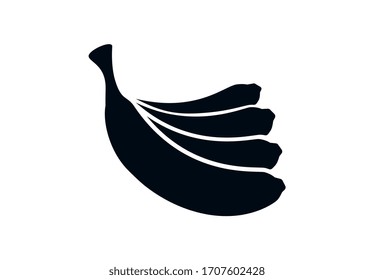 Banana Icon flach Vektorillustration eps10
