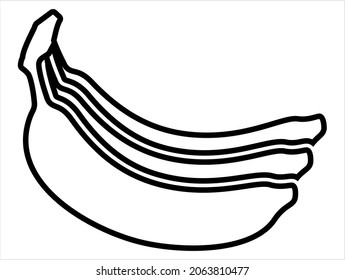 Icono bananero, vectores de fruta banana Ilustración de arte
