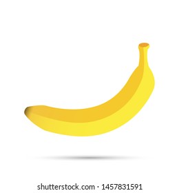 Banana icon. Graphic template. Vector illustration