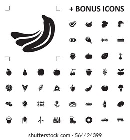 banana icon illustration isolated vector sign symbol