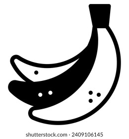 Icono de banana para web, app, infografía, etc