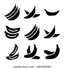 banana icon isolated sign symbol vector illustration - Collection of high quality black style vector icons
