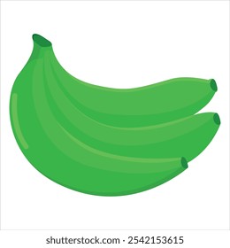 Ícone de banana Ilustração isolada do vetor, descascar bananas, frutas doces, frutas verdes e um monte de bananas, frutas tropicais, petiscos de banana ou nutrição vegetariana, pisang, buá, buá pisang