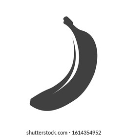 Banana icon. Isolated vector on a white background.