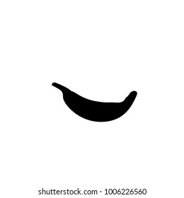 banana icon, isolated, white background