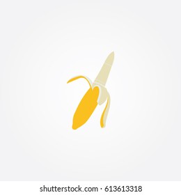 banana icon to logo fruit