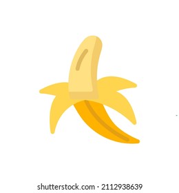 banana icon logo vector flat style
