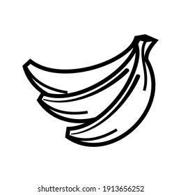 banana icon logo vector symbol
