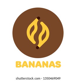 Banana icon. Logo for your own project