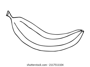 Banana icon on white background. Vector illustration
