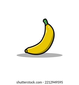 banana icon on white background