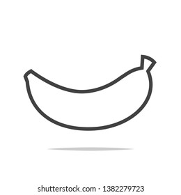 Banana Icon Outline Vector Isolated