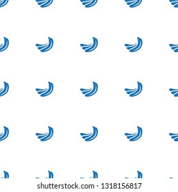 banana icon pattern seamless white background. Editable filled banana icon. banana icon pattern for web and mobile.