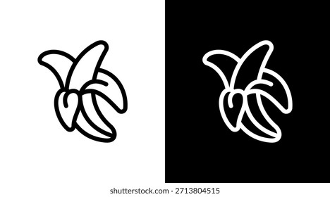 Banana With Icon Set Design