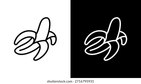 Banana With Icon Set Design