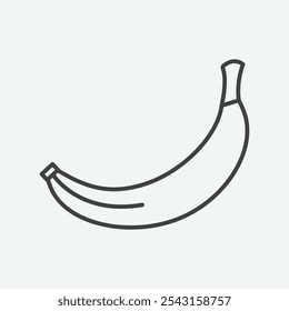 Conjunto de iconos de plátano. Ilustración vectorial.