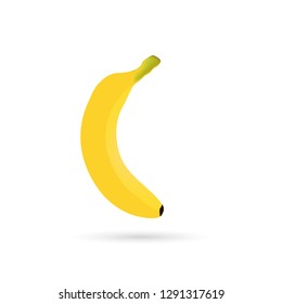 Banana icon with shadow