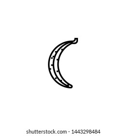 banana icon sign signifier vector