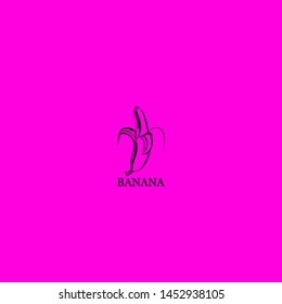 banana icon sign signifier vector
