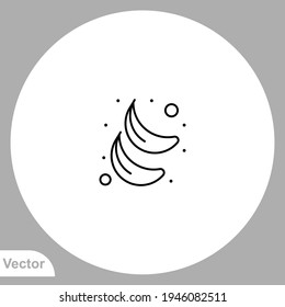 Banana icon sign vector,Symbol, logo illustration for web and mobile