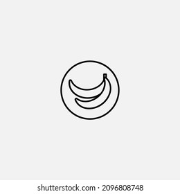 Banana icon sign vector,Symbol, logo illustration for web and mobile