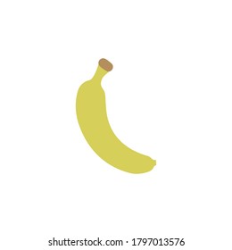 Icono de plátano. Elementos simples de los vectores de color de los íconos de comida vegetariana para ui y ux, sitio web o aplicación móvil