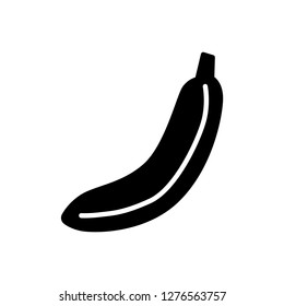 Banana icon simple flat vector illustration.