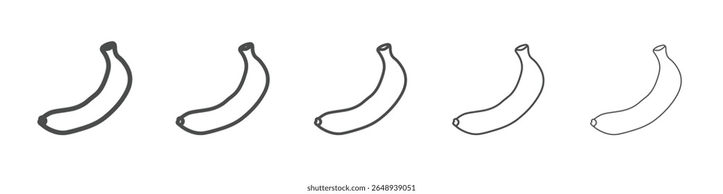 Banane Symbol einfaches, isoliertes Vektorzeichen