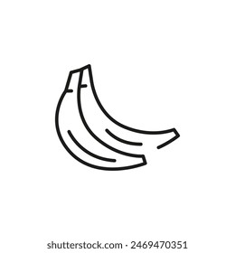 Banana icon. Simple banana icon for social media, app, and web design. Vector illustration.