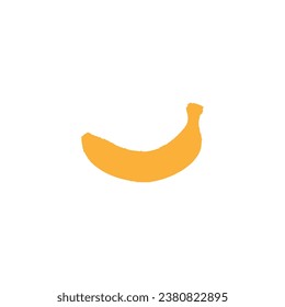 Banana icon. Simple style fruit theme poster background symbol. Banana brand logo design element. Banana t-shirt printing. Vector for sticker.