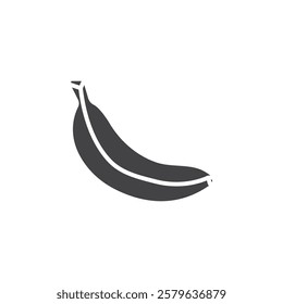 Banana icon Simple thin line flat symbol