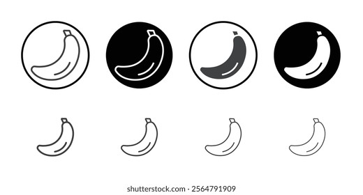 Banana icon simple vector symbol