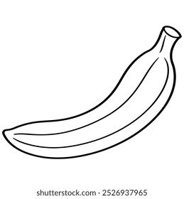 Banana Icon Style Free Vetor outline para colorir página do livro para ilustração de crianças