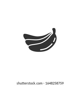 Banana icon template color editable. Banana symbol vector sign isolated on white background.