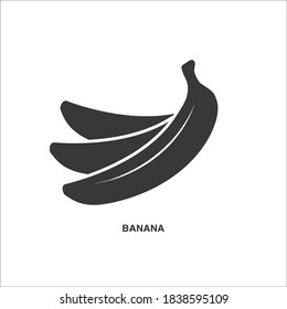 Banana icon in trendy flat style. Vector