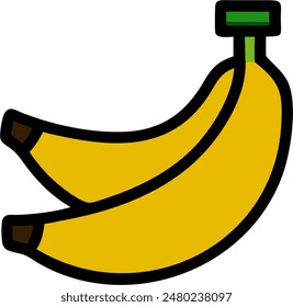 banana icon, vector of banana