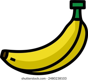 banana icon, vector of banana