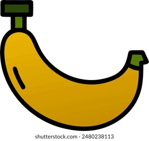 banana icon, vector of banana