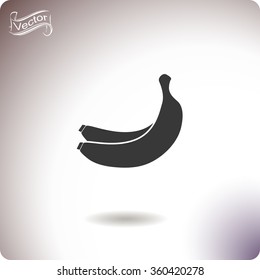 Banana icon. Vector