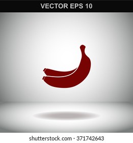Banana icon. Vector