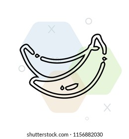 Banana icon vector can be used as png, Banana
