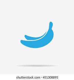 Banana icon. Vector concept illustration for design.
